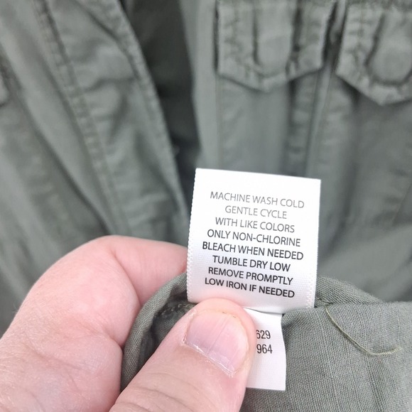 Pure Energy Olive Green Military Style Jacket Utility Gorpcore Sz 4X Studded - Picture 12 of 16